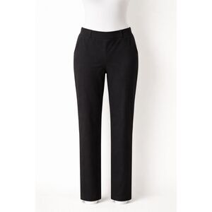 Mary Crafts Black Pull-On Pants Size 18 Stretch Work Career Straight Leg